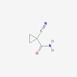 molecular formula C5H6N2O B2384435 1-Cyanocyclopropanecarboxamide CAS No. 1559-04-2