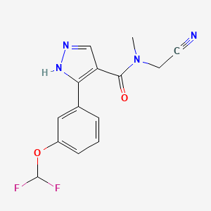 N-(cyanomethyl)-3-[3-(difluoromethoxy)phenyl]-N-methyl-1H-pyrazole-4-carboxamide