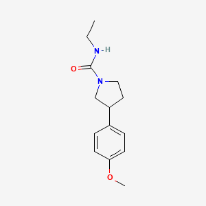 molecular formula C14H20N2O2 B2384447 N-乙基-3-(4-甲氧基苯基)吡咯烷-1-甲酰胺 CAS No. 1211015-13-2