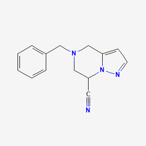 5-Benzyl-4,5,6,7-Tetrahydropyrazolo[1,5-A]Pyrazine-7-Carbonitrile
