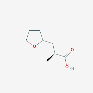 (2S)-2-Methyl-3-(oxolan-2-yl)propanoic acid