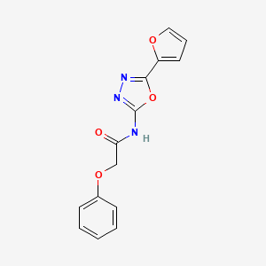 N-(5-(furan-2-yl)-1,3,4-oxadiazol-2-yl)-2-phenoxyacetamide