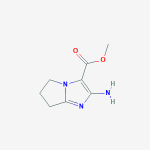 molecular formula C8H11N3O2 B2384475 methyl 2-amino-5H,6H,7H-pyrrolo[1,2-a]imidazole-3-carboxylate CAS No. 767316-84-7