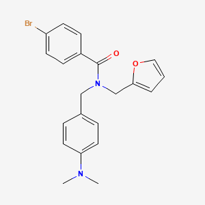 molecular formula C21H21BrN2O2 B2384479 4-bromo-N-(4-(dimethylamino)benzyl)-N-(furan-2-ylmethyl)benzamide CAS No. 868145-43-1