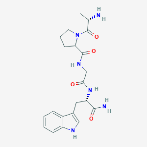 molecular formula C21H28N6O4 B238448 APGW-amide CAS No. 126675-52-3