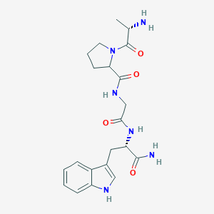 molecular formula C21H28N6O4 B238448 Alanyl-prolyl-glycyl-tryptophanamide CAS No. 126675-52-3