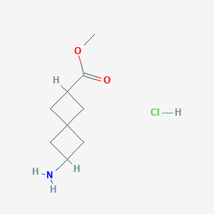 molecular formula C9H16ClNO2 B2384501 Methyl 6-aminospiro[3.3]heptane-2-carboxylate hydrochloride CAS No. 1808249-67-3
