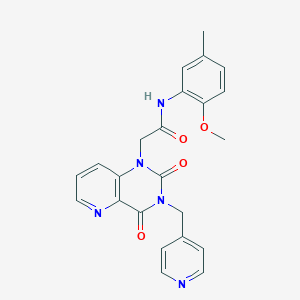 molecular formula C23H21N5O4 B2384505 2-(2,4-二氧代-3-(吡啶-4-基甲基)-3,4-二氢吡啶并[3,2-d]嘧啶-1(2H)-基)-N-(2-甲氧基-5-甲基苯基)乙酰胺 CAS No. 941902-30-3