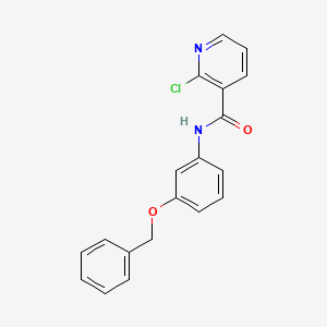 molecular formula C19H15ClN2O2 B2384508 2-chloro-N-(3-phenylmethoxyphenyl)pyridine-3-carboxamide CAS No. 1024082-63-0
