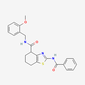 2-benzamido-N-(2-methoxybenzyl)-4,5,6,7-tetrahydrobenzo[d]thiazole-4-carboxamide