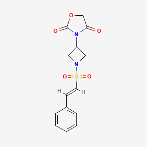 (E)-3-(1-(styrylsulfonyl)azetidin-3-yl)oxazolidine-2,4-dione