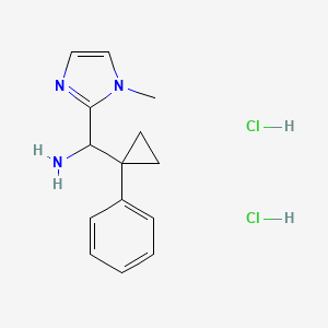 (1-methyl-1H-imidazol-2-yl)(1-phenylcyclopropyl)methanamine dihydrochloride