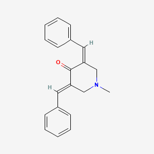(3Z,5E)-3,5-dibenzylidene-1-methylpiperidin-4-one