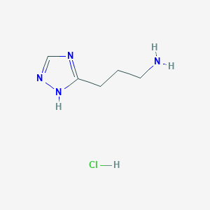 3-(1H-1,2,4-triazol-3-yl)propan-1-amine hydrochloride