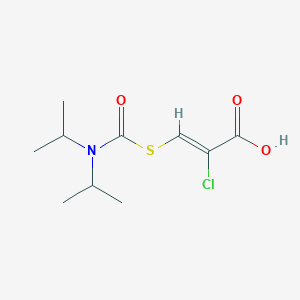 molecular formula C10H16ClNO3S B238455 3-(N,N-Diisopropylcarbamothioyl)-2-chloroacrylic acid CAS No. 139265-93-3
