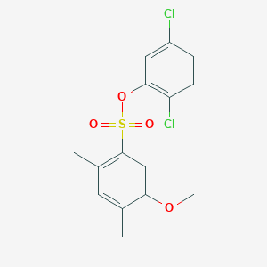 molecular formula C15H14Cl2O4S B2384566 (2,5-Dichlorophenyl) 5-methoxy-2,4-dimethylbenzenesulfonate CAS No. 2415461-67-3
