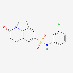 B2384570 N-(5-chloro-2-methylphenyl)-4-oxo-1,2,5,6-tetrahydro-4H-pyrrolo[3,2,1-ij]quinoline-8-sulfonamide CAS No. 898419-99-3