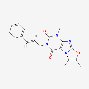 3-cinnamyl-1,6,7-trimethyloxazolo[2,3-f]purine-2,4(1H,3H)-dione
