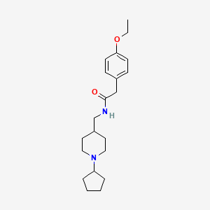 N-((1-cyclopentylpiperidin-4-yl)methyl)-2-(4-ethoxyphenyl)acetamide