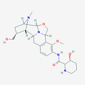 molecular formula C24H34N4O5 B238459 Tetrazomine CAS No. 132073-72-4