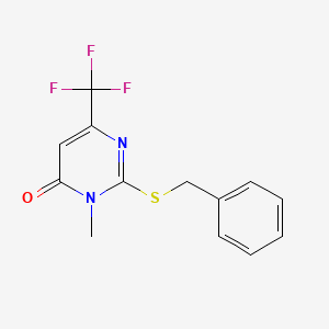 2-(benzylsulfanyl)-3-methyl-6-(trifluoromethyl)-4(3H)-pyrimidinone