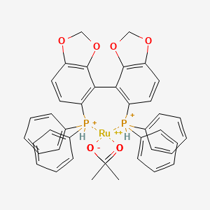 molecular formula C42H36O8P2Ru B2384611 (R)-Ru(OAc)2(SEGPHOS) CAS No. 944450-48-0