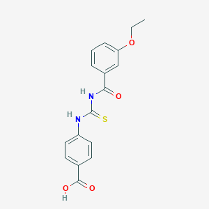 molecular formula C17H16N2O4S B238463 4-({[(3-Ethoxybenzoyl)amino]carbothioyl}amino)benzoic acid 