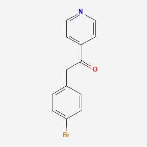 molecular formula C13H10BrNO B2384645 2-(4-Bromophenyl)-1-(4-pyridinyl)-ethanone CAS No. 1099433-27-8