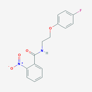 molecular formula C15H13FN2O4 B2384651 N-(2-(4-fluorophenoxy)ethyl)-2-nitrobenzamide CAS No. 1105227-91-5