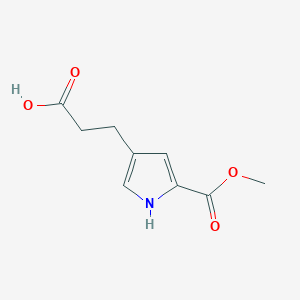 3-(5-(methoxycarbonyl)-1H-pyrrol-3-yl)propanoic acid