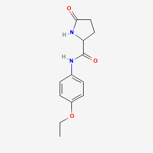 molecular formula C13H16N2O3 B2384662 N-(4-Ethoxyphenyl)-5-oxo-2-pyrrolidinecarboxamide CAS No. 4108-14-9