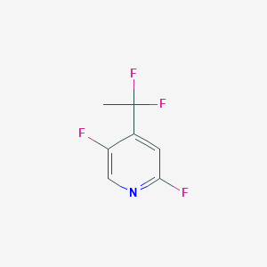 molecular formula C7H5F4N B2384671 4-(1,1-Difluoroethyl)-2,5-difluoropyridine CAS No. 2503203-70-9