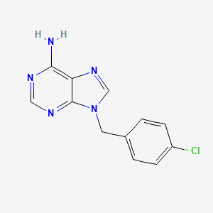 molecular formula C12H10ClN5 B2384678 9-(4-Chlorobenzyl)-9H-purin-6-amine CAS No. 56046-27-6