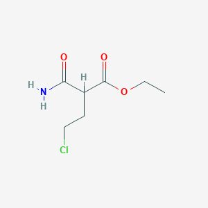 molecular formula C7H12ClNO3 B2384680 Ethyl 2-carbamoyl-4-chlorobutanoate CAS No. 1108667-58-8