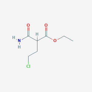 Ethyl 2-carbamoyl-4-chlorobutanoate