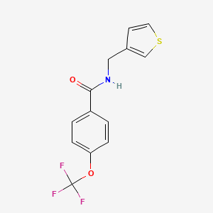 N-(thiophen-3-ylmethyl)-4-(trifluoromethoxy)benzamide