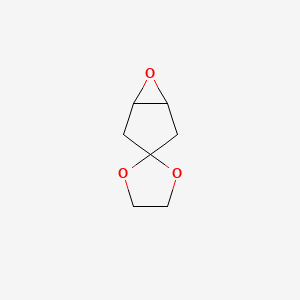 molecular formula C7H10O3 B2384702 6-Oxaspiro[bicyclo[3.1.0]hexane-3,2'-[1,3]dioxolane] CAS No. 40025-75-0