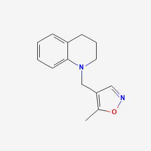 molecular formula C14H16N2O B2384747 4-((3,4-dihydroquinolin-1(2H)-yl)methyl)-5-methylisoxazole CAS No. 2379975-26-3
