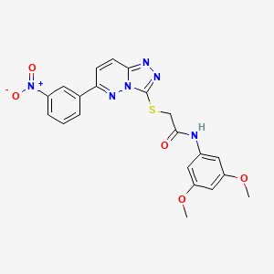 N-(3,5-dimethoxyphenyl)-2-((6-(3-nitrophenyl)-[1,2,4]triazolo[4,3-b]pyridazin-3-yl)thio)acetamide