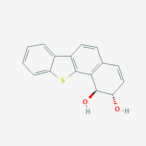 molecular formula C16H12O2S B238475 trans-1,2-Dihydroxy-1,2-dihydrobenzo(b)naphtho(2,1-d)thiophene CAS No. 125847-45-2