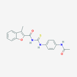 N-{[4-(acetylamino)phenyl]carbamothioyl}-3-methyl-1-benzofuran-2-carboxamide
