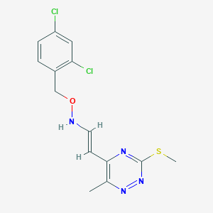 5-(2-(((2,4-Dichlorobenzyl)oxy)amino)vinyl)-6-methyl-3-(methylsulfanyl)-1,2,4-triazine