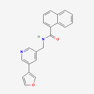 N-((5-(furan-3-yl)pyridin-3-yl)methyl)-1-naphthamide