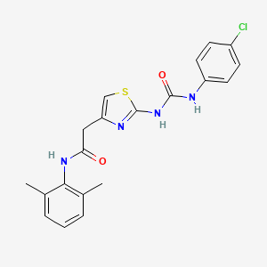 2-(2-(3-(4-chlorophenyl)ureido)thiazol-4-yl)-N-(2,6-dimethylphenyl)acetamide