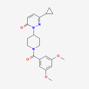 6-Cyclopropyl-2-[1-(3,5-dimethoxybenzoyl)piperidin-4-yl]pyridazin-3-one