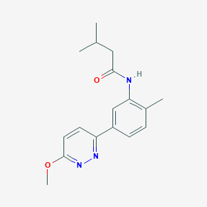 N-(5-(6-methoxypyridazin-3-yl)-2-methylphenyl)-3-methylbutanamide
