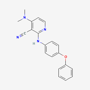 4-(Dimethylamino)-2-(4-phenoxyanilino)nicotinonitrile
