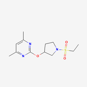 2-((1-(Ethylsulfonyl)pyrrolidin-3-yl)oxy)-4,6-dimethylpyrimidine