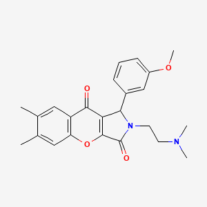 2-(2-(Dimethylamino)ethyl)-1-(3-methoxyphenyl)-6,7-dimethyl-1,2-dihydrochromeno[2,3-c]pyrrole-3,9-dione