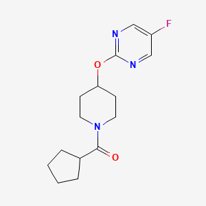 Cyclopentyl-[4-(5-fluoropyrimidin-2-yl)oxypiperidin-1-yl]methanone
